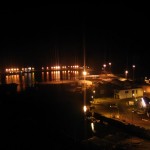 Vila do Porto kikötője éjjel