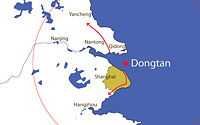 Dongtan földrajzi elhelyezkedése